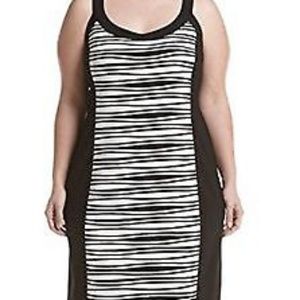 R&M RICHARDS striped dress size 12